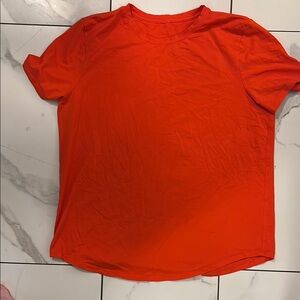 Lululemon Athletica Red Short Sleeve Tee